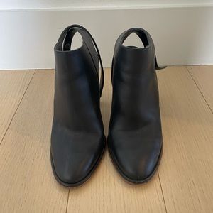 Vince Joanna Leather Ankle Boots Black